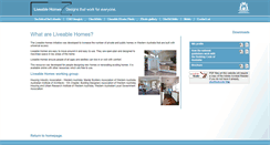 Desktop Screenshot of liveablehomes.net.au