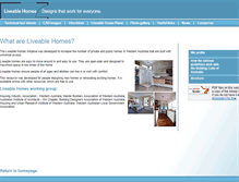 Tablet Screenshot of liveablehomes.net.au